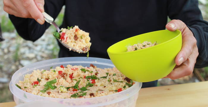 Repas de midi offert par Pro Natura © Amina Clénin