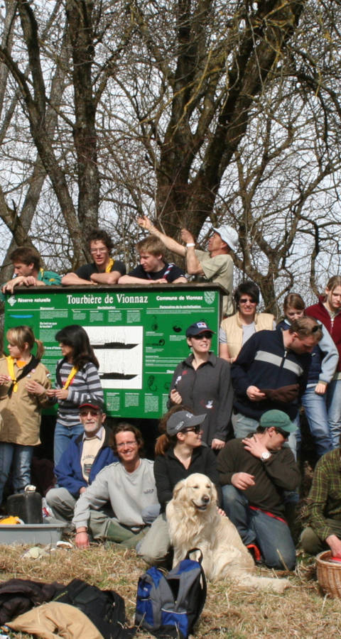 Pflegearbeit im Naturschutzgebiet Les Rigoles de Vionnaz © Thierry Largey
