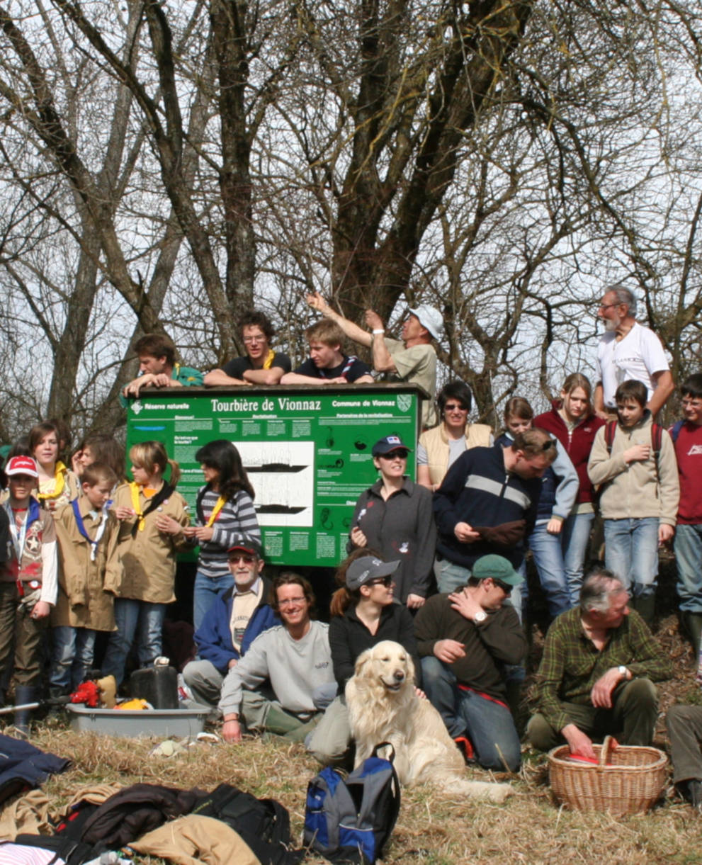 Pflegearbeit im Naturschutzgebiet Les Rigoles de Vionnaz © Thierry Largey