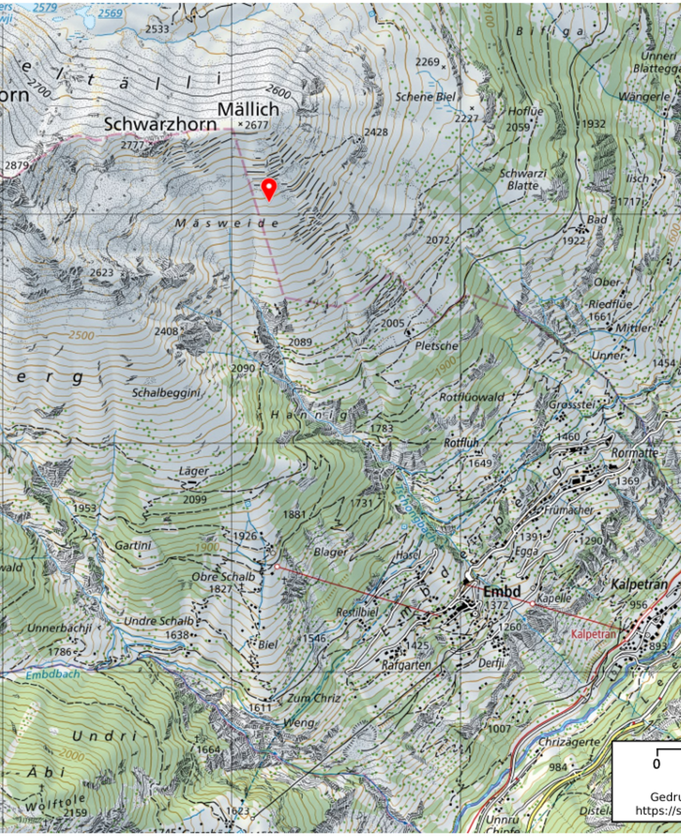 Kartenausschnitt Mäsweid-Embd